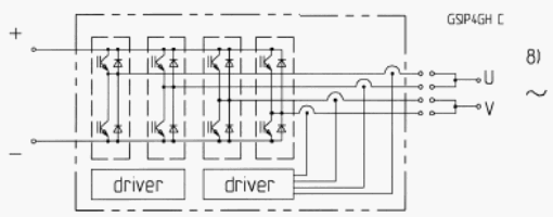 Схема модуля SKiiP342GDL120-4DU