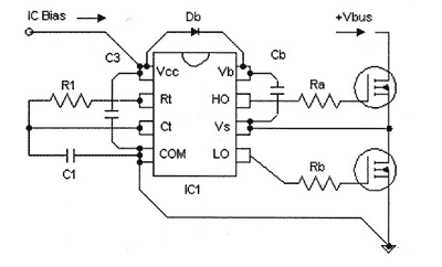 IR215x в типовой схеме с фиксированной частотой